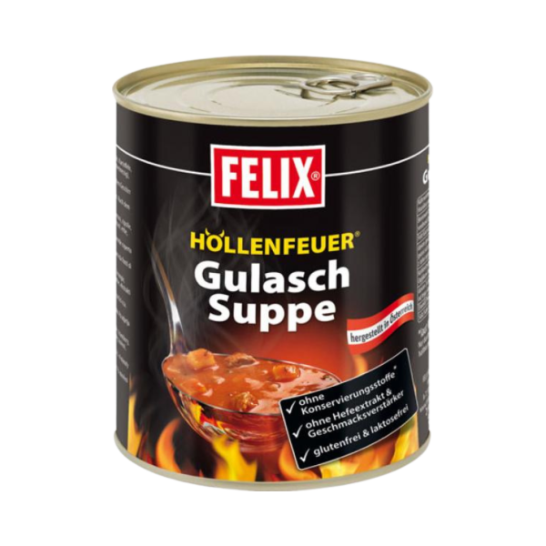 Felix Gulaschsuppe Höllenfeuer, höllisch scharf, 800g